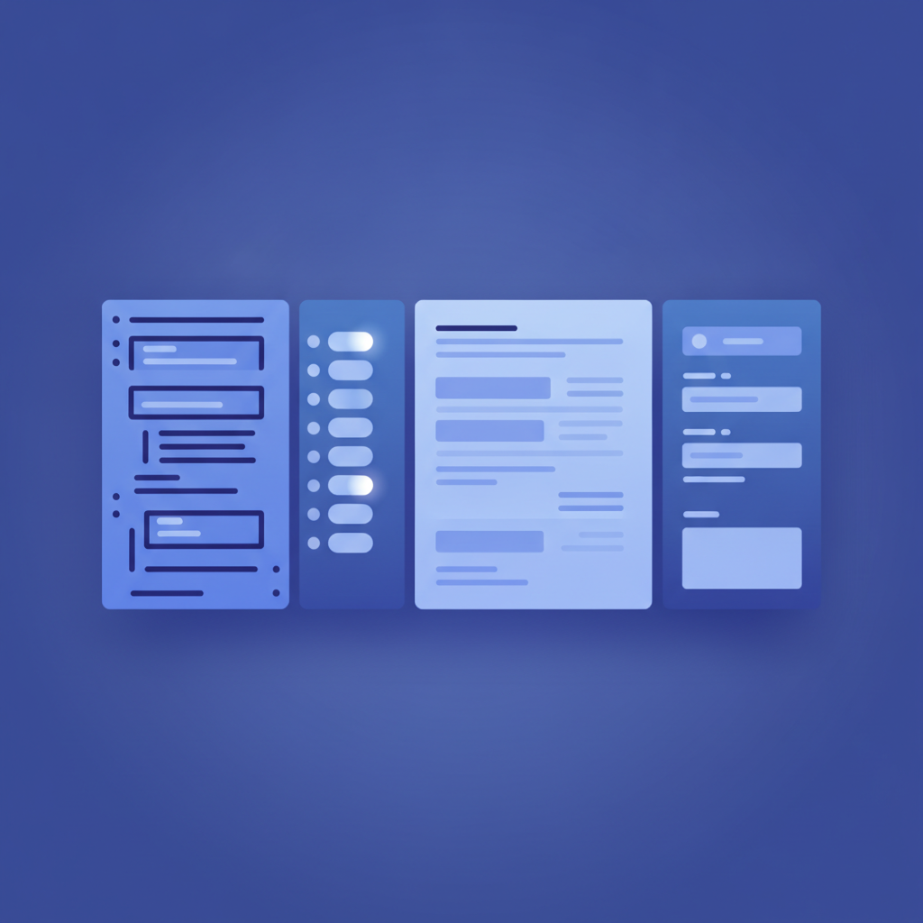 A split-pane view of an API Blueprint source file on the left and a rendered 3-column API reference on the right, showing navigation, content, and a try-it console