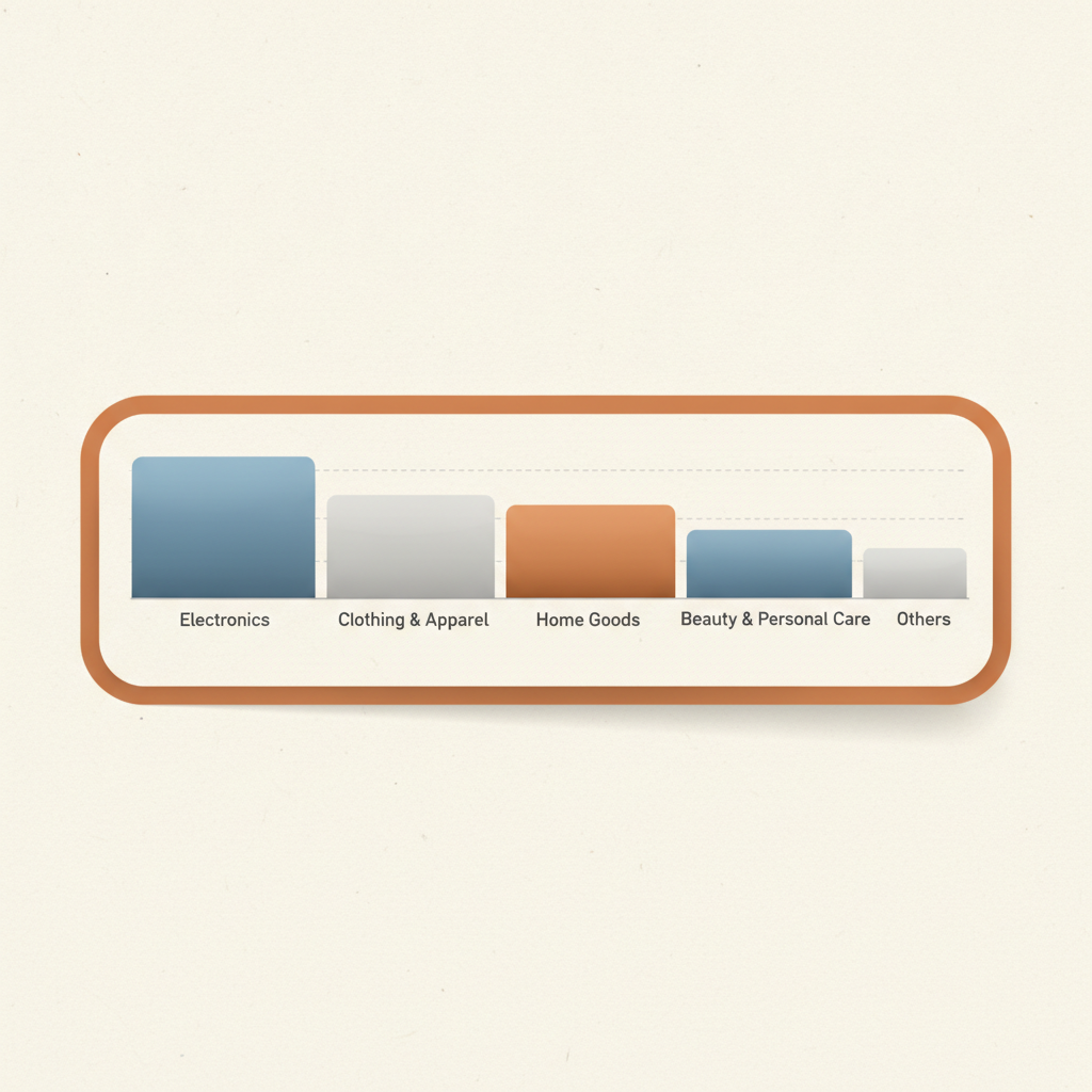 a dashboard chart showing returns cost breakdown by category